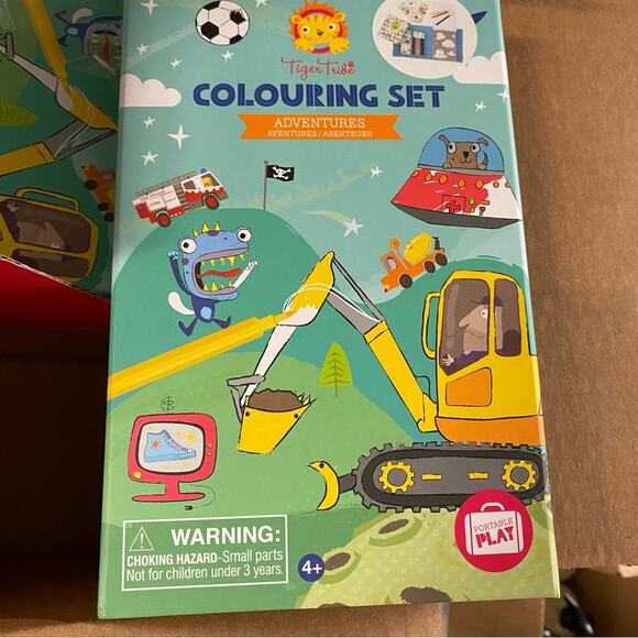 Tiger Tribe Coloring Set - Adventure Theme - Take Along Travel Art Kit NWT - Picture 6 of 7